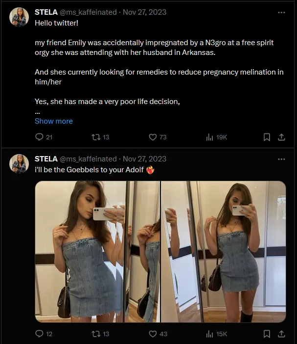 Stella's tweets